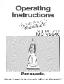 Panasonic Vacuum Cleaner MC-V5340 owners manual user guide