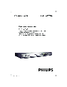 Philips DVD Player DVP3721 owners manual user guide