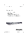 Philips DVD Player DVP5150X owners manual user guide