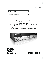 Philips DVD VCR Combo DVDR3430V owners manual user guide