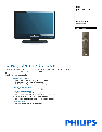 Philips Flat Panel Television 26PFL3403D owners manual user guide