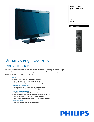 Philips Flat Panel Television 26PFL5403D/10 owners manual user guide