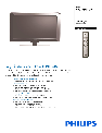 Philips Flat Panel Television 42PFL7633D owners manual user guide