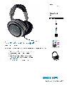 Philips Headphones SHP2700 owners manual user guide