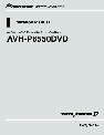 Pioneer Car Video System AVH-P6550DVD owners manual user guide