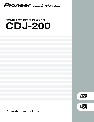 Pioneer CD Player CDJ-200 owners manual user guide