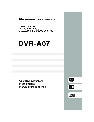 Pioneer DVR DVR-550HX-S owners manual user guide