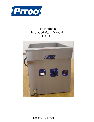 Pitco Frialator Marine Sanitation System L22-380 owners manual user guide
