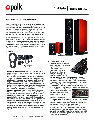 Polk Audio Speaker 5601 owners manual user guide