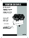 Porter-Cable Air Compressor C2004 owners manual user guide