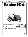 Poulan Lawn Mower 183048 owners manual user guide