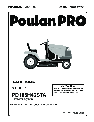 Poulan Lawn Mower 188774 owners manual user guide