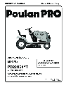 Poulan Lawn Mower 404172 owners manual user guide