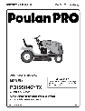 Poulan Lawn Mower 418771 owners manual user guide