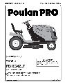 Poulan Lawn Mower 419055 owners manual user guide
