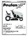 Poulan Lawn Mower 431832 owners manual user guide