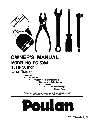 Poulan Lawn Mower PC1538A owners manual user guide