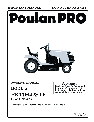 Poulan Lawn Mower PR17H42STF owners manual user guide