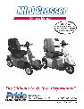 Pride Mobility Mobility Aid Mini Crosser owners manual user guide