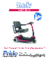 Pride Mobility Mobility Scooter SC52 owners manual user guide