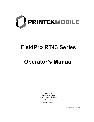 Printek Printer RT43 owners manual user guide
