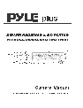 PYLE Audio Car Stereo System AM/FM Receiver/CD Player owners manual user guide