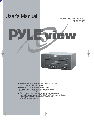PYLE Audio DVD Player PLDVD134F owners manual user guide