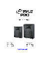 PYLE Audio Speaker PPHP120A owners manual user guide