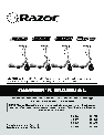 Razor Mobility Scooter E175 owners manual user guide