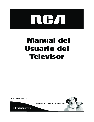 RCA CRT Television Televison owners manual user guide