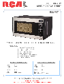 RCA Microwave Oven RMW747 owners manual user guide