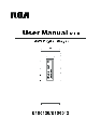 RCA MP3 Player B100128 owners manual user guide