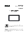 RCA Tablet RCT6691W3 owners manual user guide
