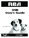 RCA VCR VCR VR708HF owners manual user guide