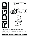 RIDGID Drill R83001 owners manual user guide
