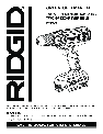 RIDGID Drill R86006 owners manual user guide