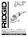 RIDGID Grinder R1020 owners manual user guide