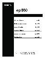 Roland Electronic Keyboard EP-880 owners manual user guide