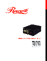 Rosewill Power Supply RV380-2-FRB-S owners manual user guide