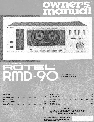 Rotel Cassette Player RMD-90 owners manual user guide