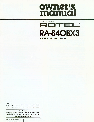 Rotel Stereo Amplifier RA-840BX3 owners manual user guide
