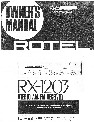 Rotel Stereo Receiver RX-1203 owners manual user guide