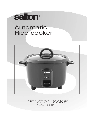 Salton Rice Cooker RC-1211 owners manual user guide