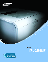 Samsung Printer ML-2251NP owners manual user guide