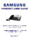 Samsung Telephone and DS-5007S owners manual user guide