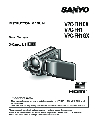 Sanyo Camcorder VPC-FH1 owners manual user guide
