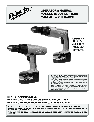 Sanyo Cordless Drill 0523-20 owners manual user guide