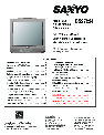 Sanyo CRT Television DS27224 owners manual user guide