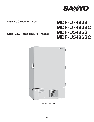 Sanyo Freezer MDF-U7486S owners manual user guide