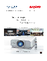 Sanyo Projector PLC-XT35L owners manual user guide